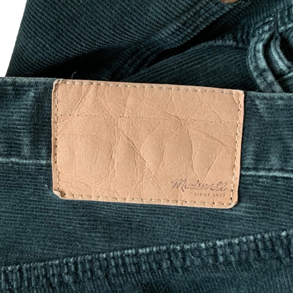 Madewell emerald green corduroy skinny low rise size 25 pants skinny ankle - Picture 7 of 8